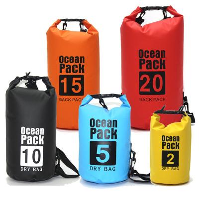 China Outdoor Camping Hiking Traveling Waterproof Dry Bag 5L/10L/20L/30L/40L, Cylinder Desk Bag Maintains Dry Gear for Kayaking, Rafting, Boating, Swimming, Camping, Hiking for sale