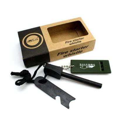 China Survival Camping Fire Starter - Hexagon Ferro Rod with 6 Wide Gripping Surfaces - 1/2