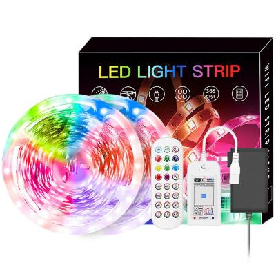 China PCB+Copper+LED Chip Led Lights For Bedroom 18ft Music Sync Color Changing LED Strip Lights With Remote And App Control 5050 RGB LED Strip, Waterproof for sale