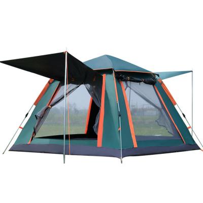 China Outdoor Waterproof Waterpoof 2 To 4 Person Camping Tent Family Tents Large 2 To 4 People Easy Set Up Tent With Porch Double Layer for sale