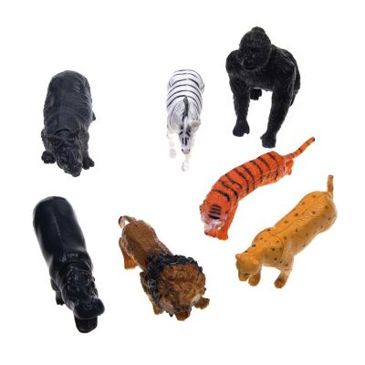 China Cute Amazon Hot Sale Plastic Animals Model 7 Forest Animals Fun Education Toys for sale