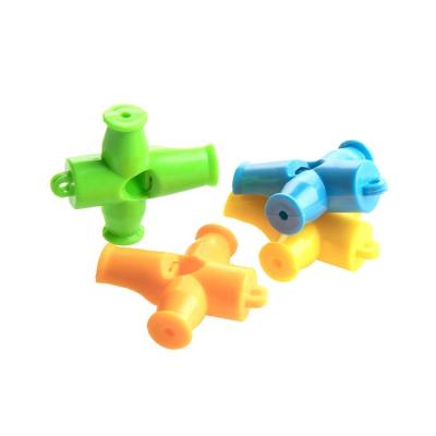 China Classic 2022 Hot Sale Environment Plastic Cross Whistle Fun Toys For Children for sale