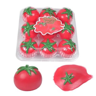 China Kids Top Toy Hot Sale Splat Tomato Fidget Toys Stress Sticky Balls Slow rising Ball Anti-stress Figet throw Toys Adult Kids gift for sale