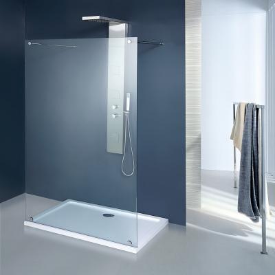 China Frameless Modern Frameless Portable Shower Screen for sale