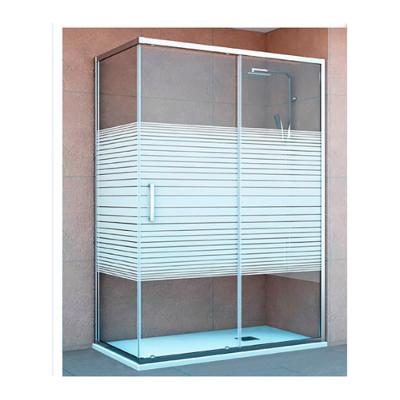 China Modern Custom Modern Design With Frame High Quality Tempered Glass Double Sliding Shower Door for sale