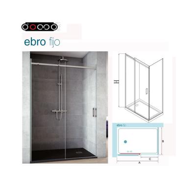 China New Model Rectangular Hinge Door Modern Bathroom Interior Corner Large Factory Price Shower Enclosure for sale