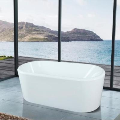 China Modern Family Indoor Mini Hot Tub Sitting Small Bathtub in White 3004-3006 for sale