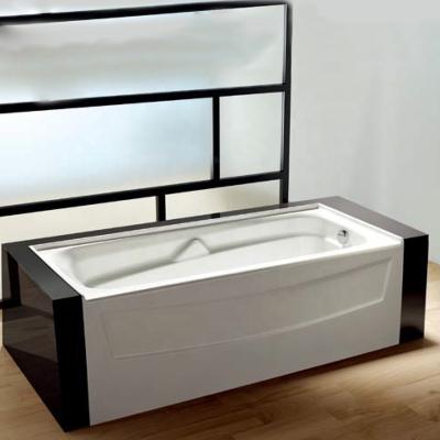 China 67 free in. Rectangular Acrylic Straight Drain Alcove Non-Whirlpool Bathtub in White Dm-623 for sale