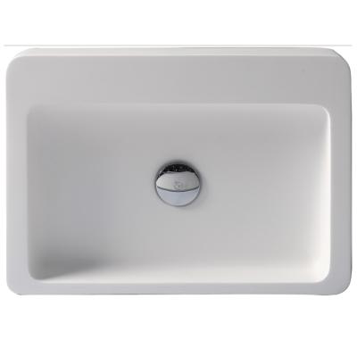 China Easy Clean Modern White Compound Making Material Large Solid Outdoor Vanity Basin for sale