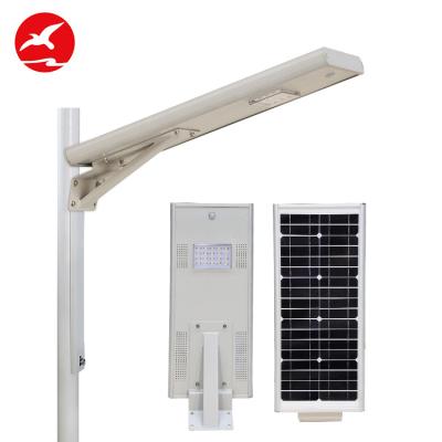 China ROUTE Smart Flyinglighting Ip65 Motion Sensor Led 10w 20w 25w 30w 35w 40w 50w All In One Solar Street Light for sale