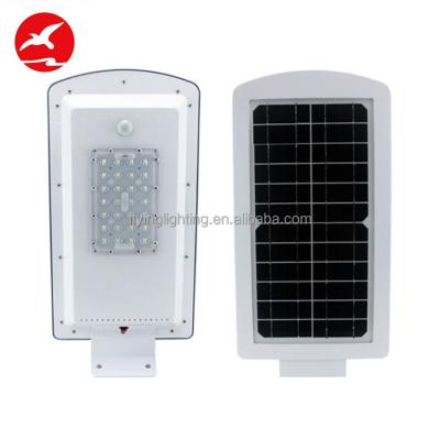 China Competitive price outdoor high lumen ROAD solar garden 20W 40W 60W IP65 led street light with pole for sale