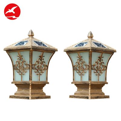 Cina Die Cast Flyinglighting Aluminum Outdoor Solar Light In Pillar Street Gate in vendita