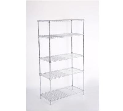 China WSJ High Quality Storage Rack 5 Tiers Metal Viable Commercial Rack For Trade Show Warehouse Display Wire Shelving for sale