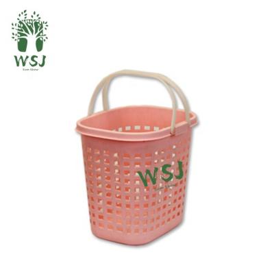 China Sustainable 35L Supermarket Hand Basket , Plastic Basket Shopping Basket for sale