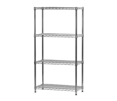 China Wholesale Minimalist 4-Tier Storage Shelves With Rubber Hammer And Adjustable Feet 770*360*1370mm for sale