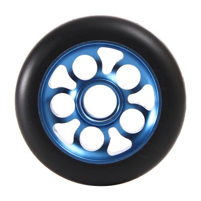 China High Rebound PU Wheels 2022 Best Selling Aluminum Stunt Skateboard Scooter Accessories Outdoor Adult Teen Wheels for sale