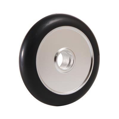 China High Rebound PU Wheels Professional Scooter Entry Level PU Stunt Accessories New Aluminum Bound Wheels 100mm High for sale