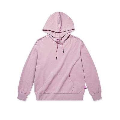 China Wholesale High Quality Breathable Hooded Women Long Sleeve 100% Cotton Fabric Loose White Girls Hoodie With Custom Logo for sale