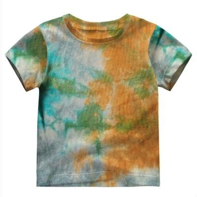 China Manufacturer Breathable Customized Tie Dye Kids Printed T-Shirt For Baby for sale