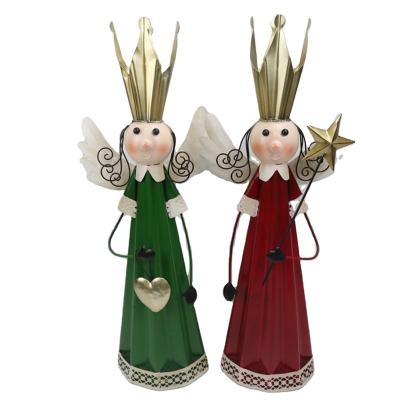 China Europe Metal Christmas Decoration Ornament Indoor Christmas Angels Ornament for sale