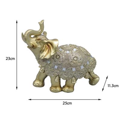 China Europe Resin Asian Elephant Figurine Handmade Home Decorative Crafts for sale