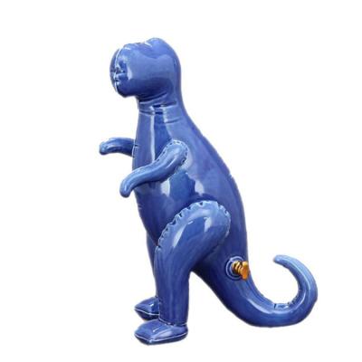 China Minimalist Cute Design Cartoon Dinosaur Ceramic Figures For Home Decor Or Gift for sale