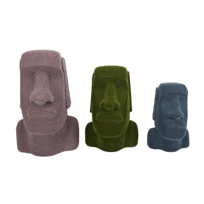 China America Resin Flocking Ancient Egyptian Men Head Statue For Home Decoration for sale