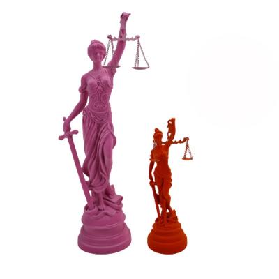 China America Resin Assembling Ancient Greek Mythology Goddess Lady Justice Themis Statue For Home Decoration for sale