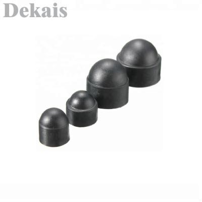 China Health Care Black Dome Bolt Nut Protective Caps Cover Plastic Dome Nut for sale