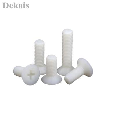 China M3 M4 M5 M6 White Black Nylon Plastic Pan Customized Plastic Nylon Pan PC Head Phillips Screw for sale