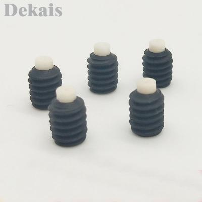 China Pan M2 M2.5 M3 M4 Flat End Headless Slotted Nylon Plastic Set Screw for sale