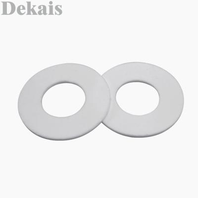 China Flat Round Heat Resistant High Temperature Insulating PTFE Plastic Sealing Ring for sale