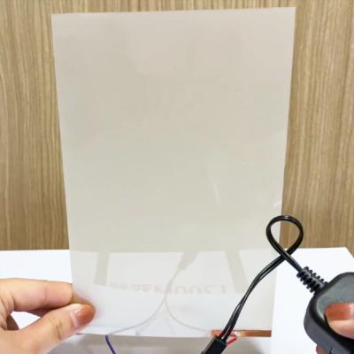 China Self Adhesive Smart Glass Tint Pdlc Self Adhesive Electric Film Prices Self Adhesive Smart Glass Film For Glass for sale