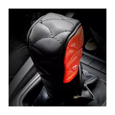 China Car Fashion/Backup /Add Accents To Car Body Wholesale Car Shift Knob Cover Handbrake Gear Shift Leather Cover for sale