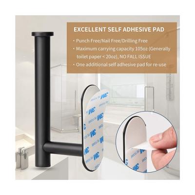 China Modern Wall Mounted Metal Bathroom Tissue Holder Toilet Paper Roll Paper Holder Without Cover 304 Stainless Steel Paper Towel Holder for sale