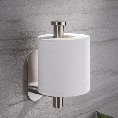 China 304 Stainless Steel Kitchen Toilet Paper Roll Modern Tissue Paper Adhesive Towel Paper Holder Bathroom Accessories for sale