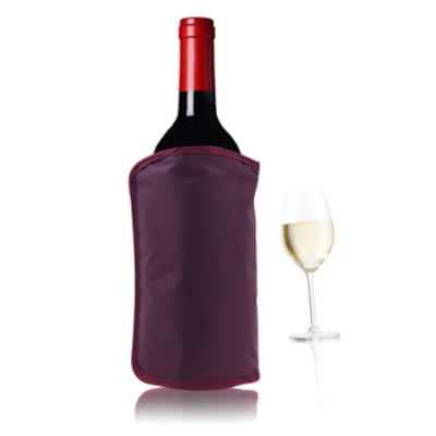 China Insulated Wine Gel Ice Pack Cooler Bottle Cooler Wine Sleeve for sale