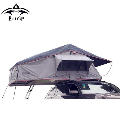 China Extended Type Overland Camping Tent Soft Roof Top Tent With Annex Tent For 4 Person for sale