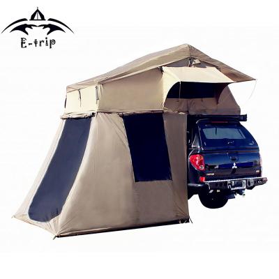 China Extended Type 3-4 Person Car Roof Top Tent Soft Shell Roof Top Tent for sale