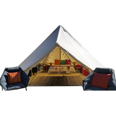 China UV-Resistant Outdoor Canvas Supply Tent Luxury Rising Bell Tent for sale