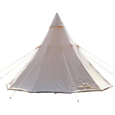 China 5m UV-Resistant Outdoor Teepee Tent For Party Large Teepee Wedding Tent Canvas Tent For Hiking for sale