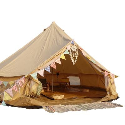 China 2020 Camouflage Game Camping Tent / Field Cotton Canvas 5m Bell Tent Polyester Tent for sale