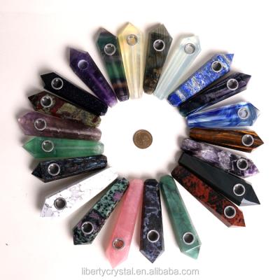 China China Point Magic Wand Wholesale Crystal Smoking Pipe Crystal Smoking Pipes for sale