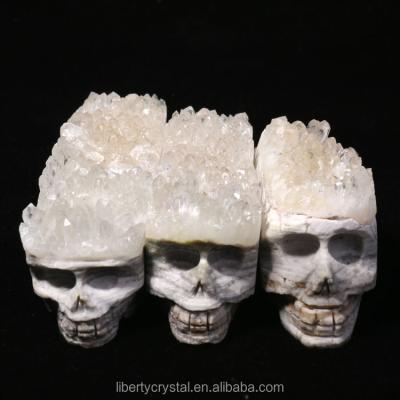 China China Hot Selling New Style Quartz Bands Hand Cut Crystal Skull Crystal Smoking Pipes for sale