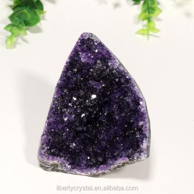 China Natural High Level Purple Amethyst Crystal Geode Group from Europe Uruguay for sale