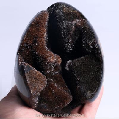 China Wholesale Natural China Dragon Septarian Stone Egg Crystal Geode For Sale for sale