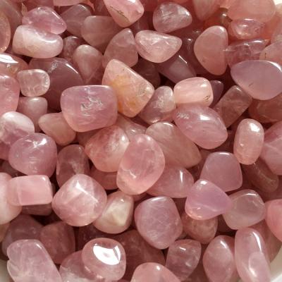 China Wholesale Europe Natural Rose Quartz Crystal Tumbled Stones For Sale for sale