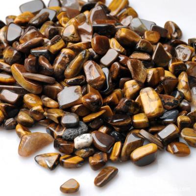 China Wholesale Natural Tiger Eye Quartz Crystal Gravel Stone Tumbled Healing From Europe for sale