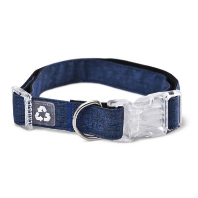 China 50% Sustainable Recycle Material Eco-friendly PET Pet Accessories Dog Collar for sale