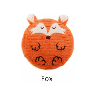 China Viable Emotions Squeaky Fox Trained Interactive Dog Stuffed Toy Dog Plush Toy for sale